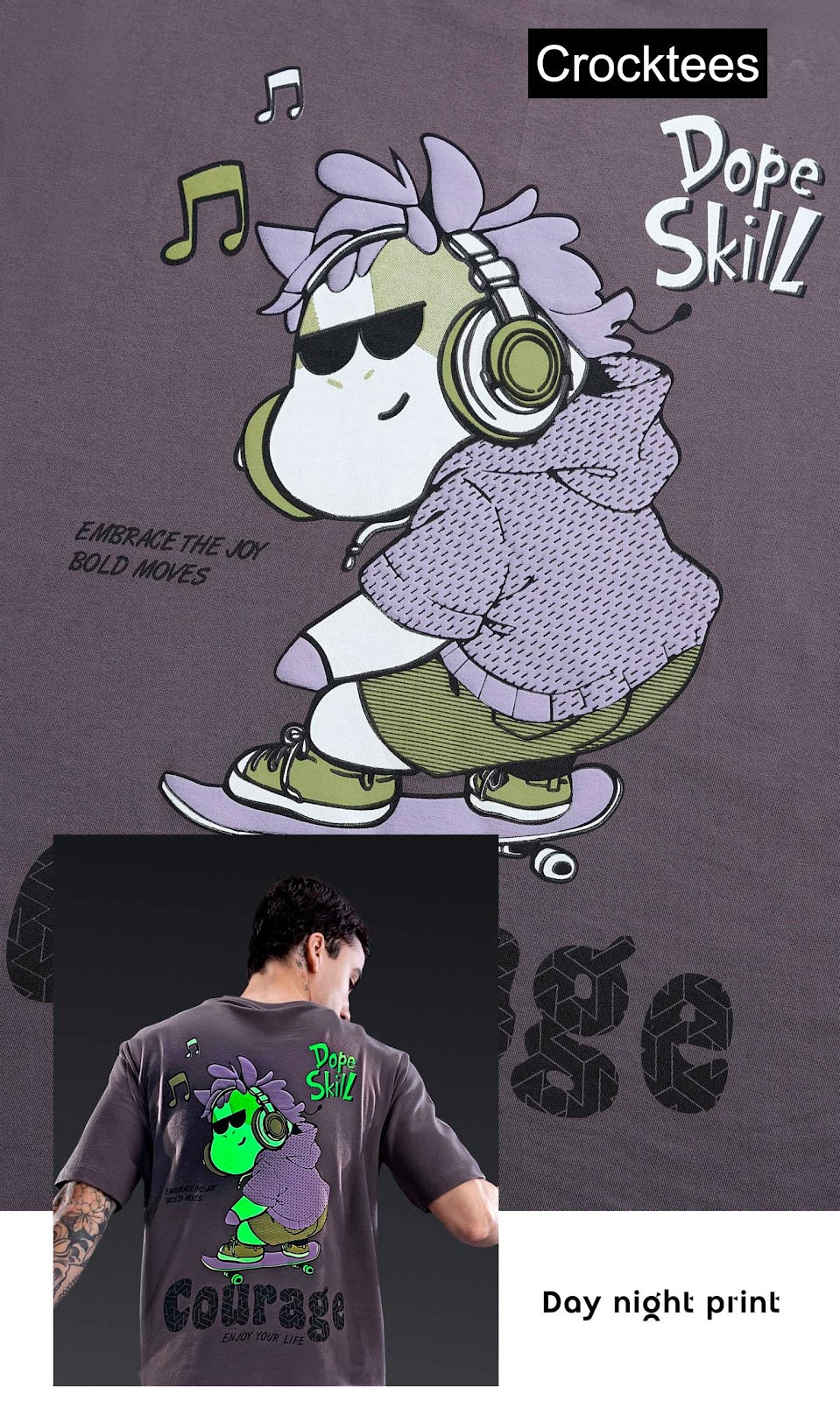 Vol Jh 388 Down Shoulder Crocktees Cotton Looper Mens Tshirts Wholesaler