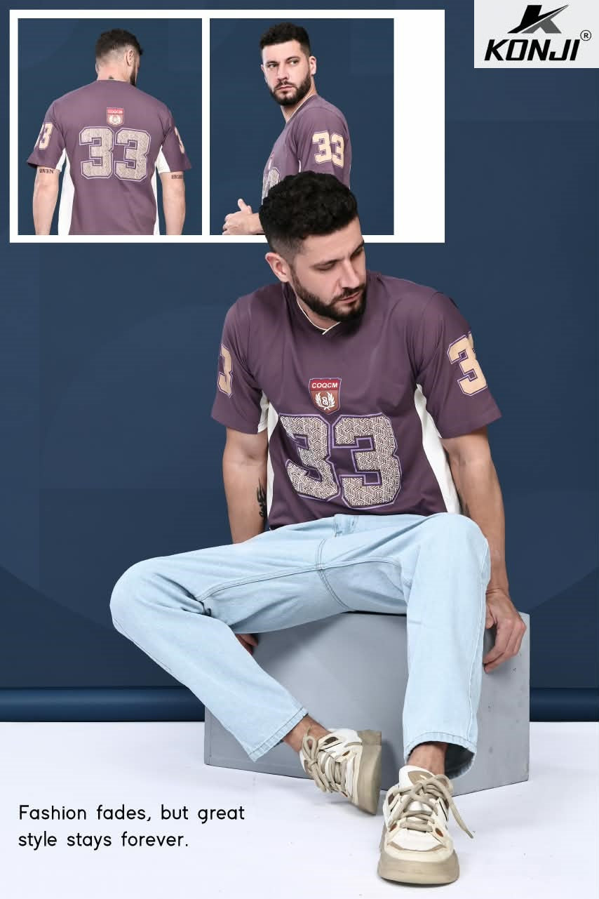 Vol Mk 546 Oversized Konji Fake Cotton Mens Tshirts Wholesaler India