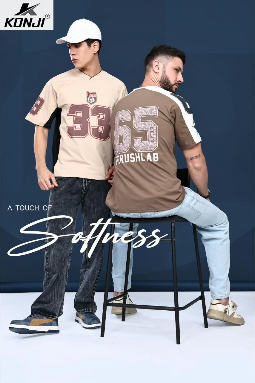 Vol Mk 546 Oversized Konji Fake Cotton Mens Tshirts Wholesaler India