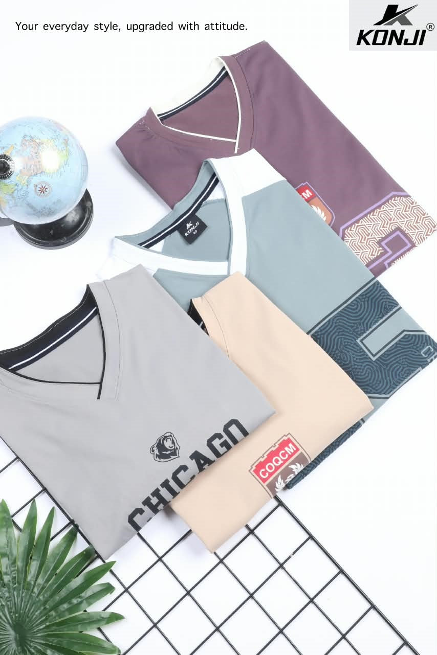 Vol Mk 546 Oversized Konji Fake Cotton Mens Tshirts Wholesaler India