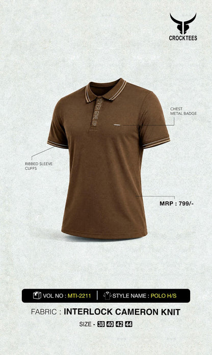 Vol Mti 2211 Crocktees Interlock Mens Tshirts Exporter Ahmedabad