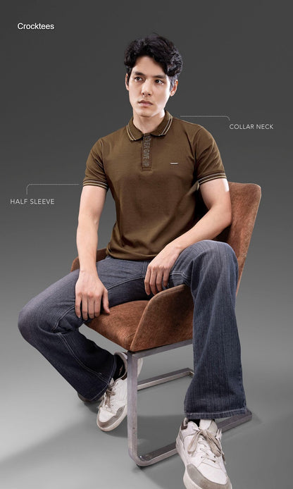 Vol Mti 2211 Crocktees Interlock Mens Tshirts Exporter Ahmedabad