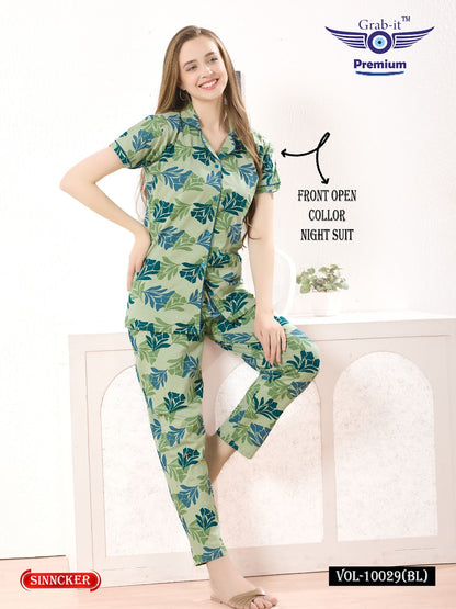 Vol No 10029 Bl Grab It Sinker Collar Night Suits Supplier Gujarat