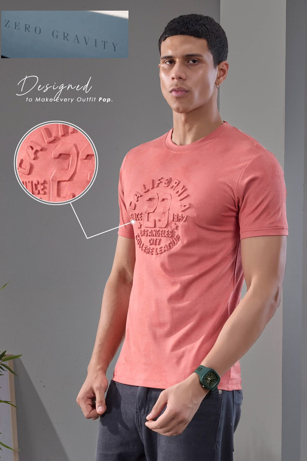 Vol No 103 To 110 Zero Gravity Tencil Lycra Mens Tshirts Exporter India