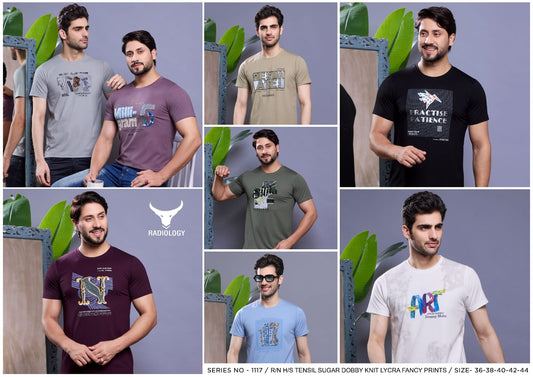 Vol No 1117 Radiology Knit Lycra Mens Tshirts Manufacturer Gujarat