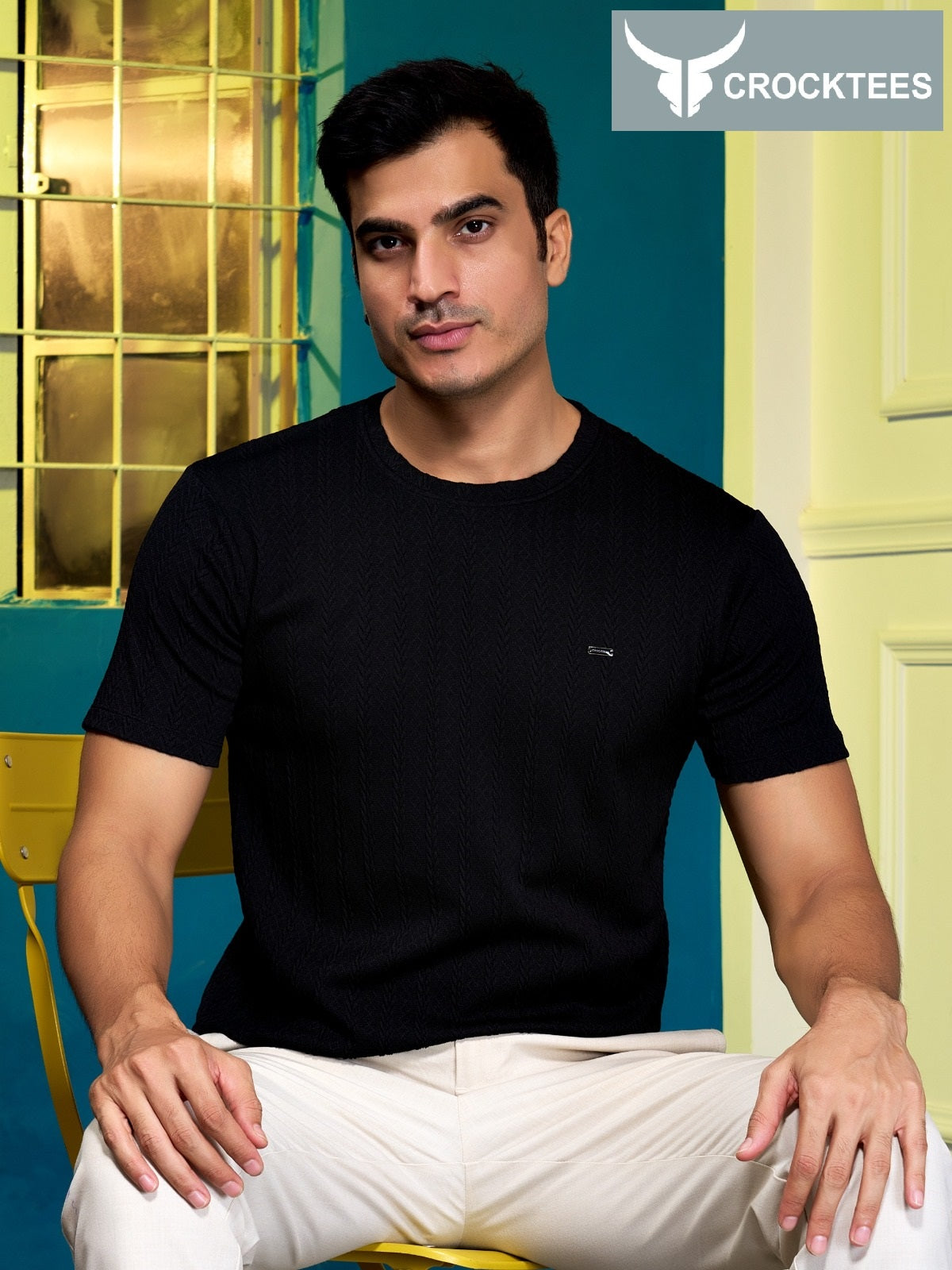 Vol No 116 Crocktees Jacquard Mens Tshirts Wholesaler Gujarat