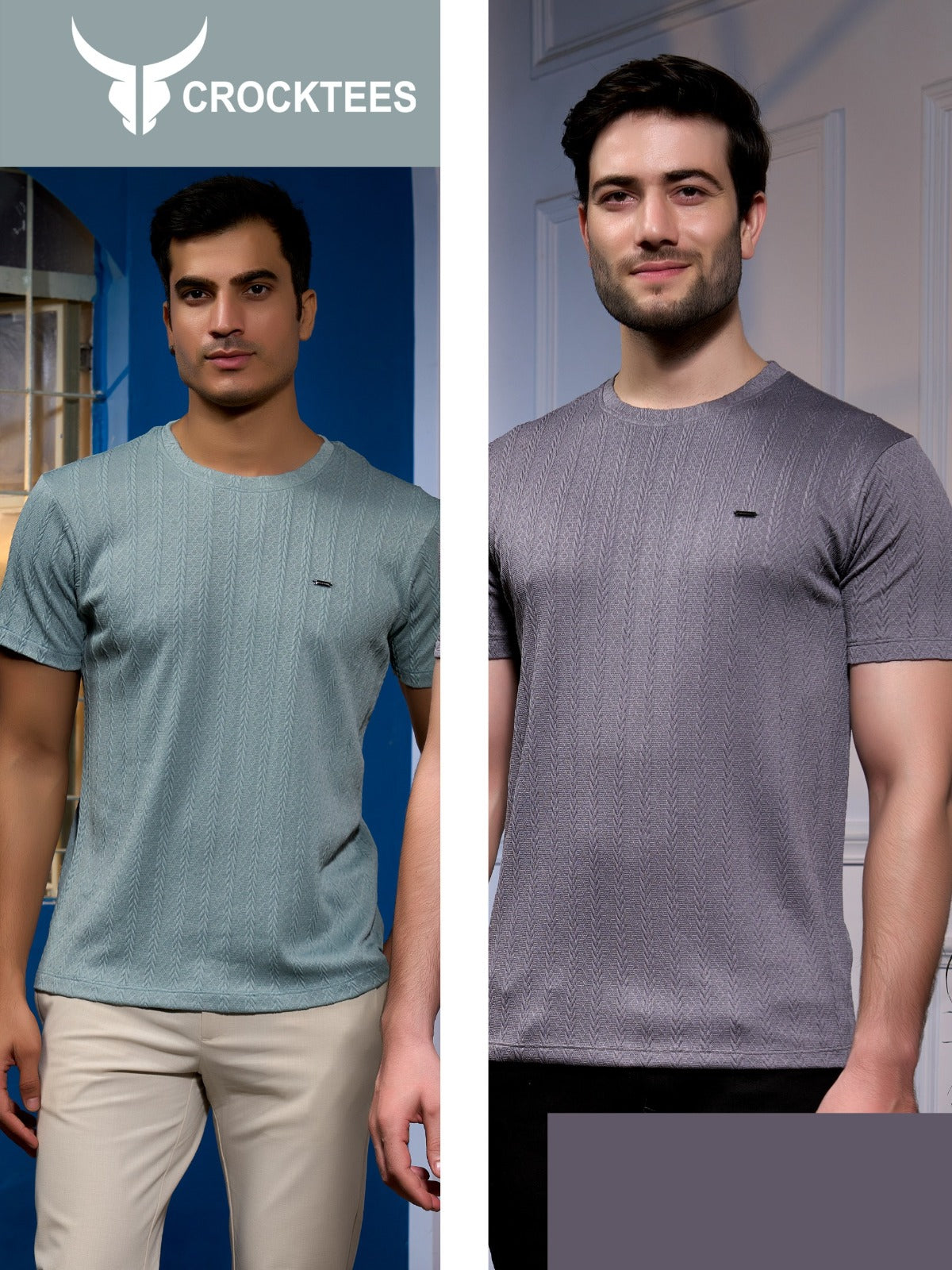 Vol No 116 Crocktees Jacquard Mens Tshirts Wholesaler Gujarat