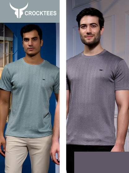 Vol No 116 Crocktees Jacquard Mens Tshirts Wholesaler Gujarat