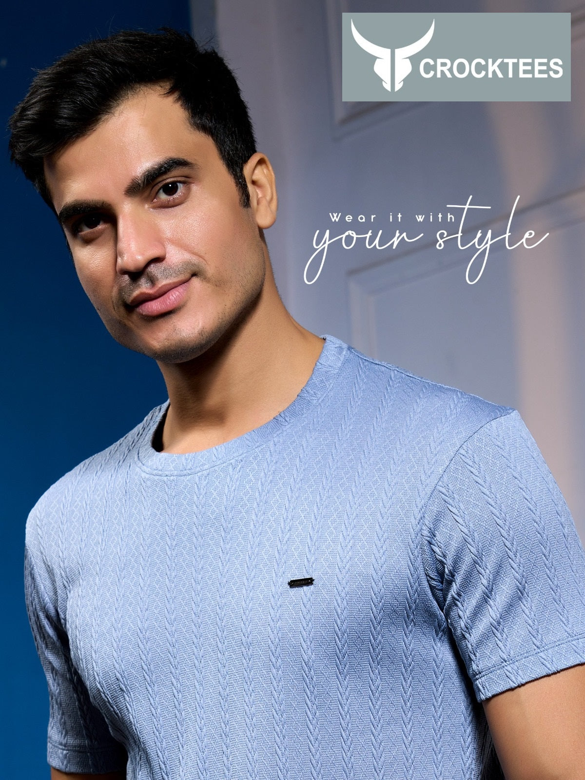 Vol No 116 Crocktees Jacquard Mens Tshirts Wholesaler Gujarat