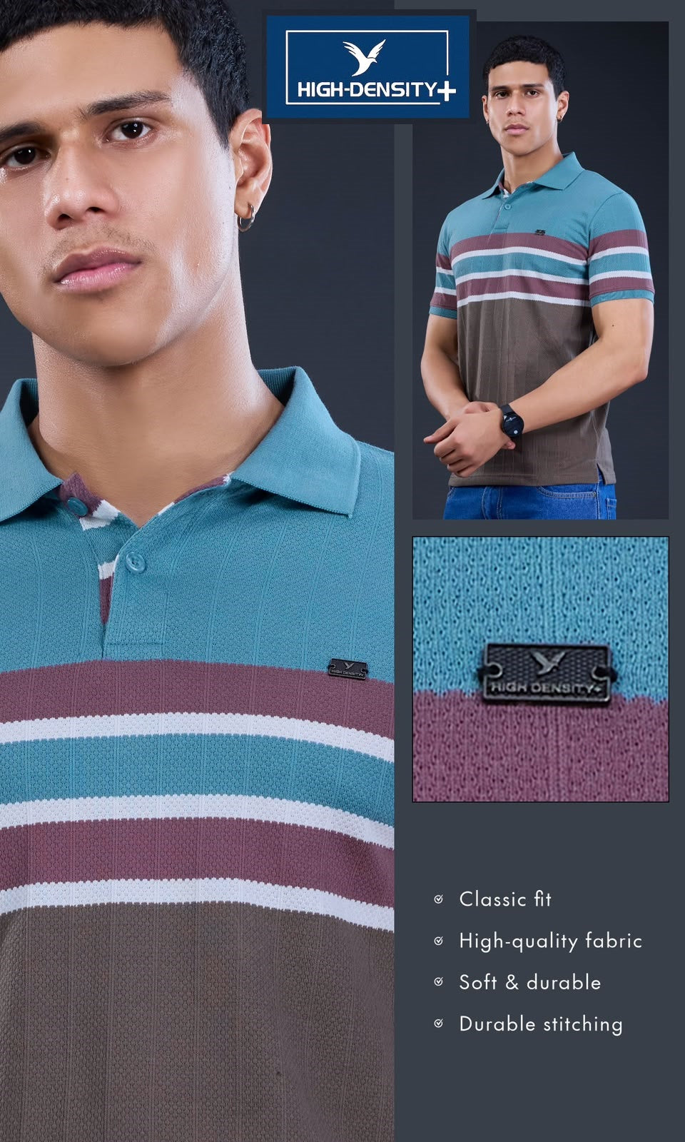 Vol No 230 To 237 High Density Auto Stripes Mens Tshirts Wholesale Price