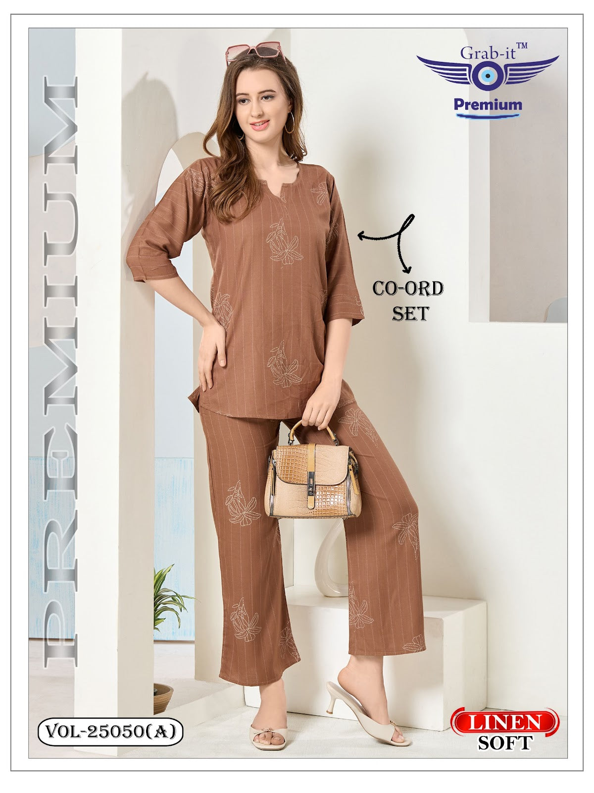 Vol No 25050 A Grab It Soft Linen Co Ord Set Manufacturer Gujarat