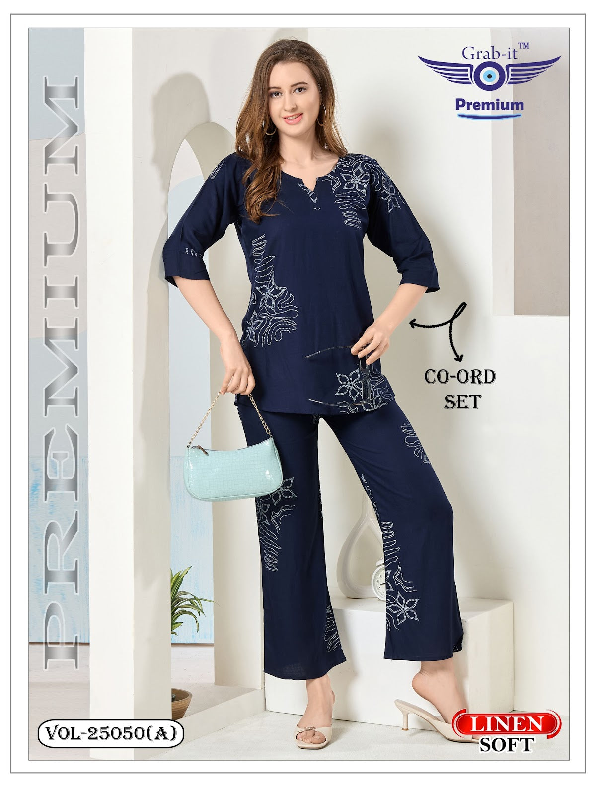 Vol No 25050 A Grab It Soft Linen Co Ord Set Manufacturer Gujarat