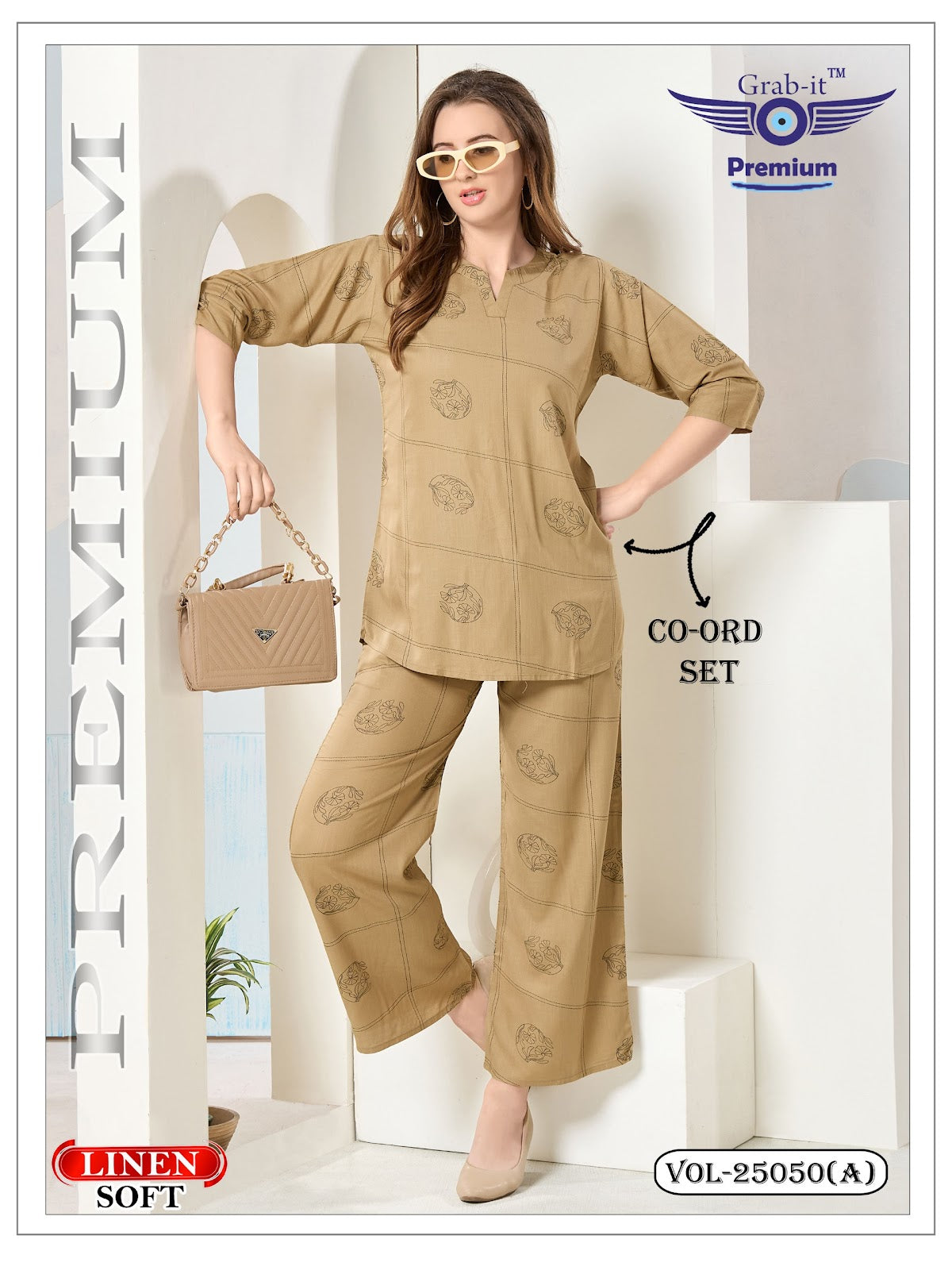 Vol No 25050 A Grab It Soft Linen Co Ord Set Manufacturer Gujarat