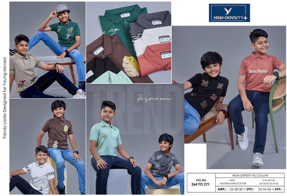 Vol No 264 To 271 High Density Lycra Boys Tshirt Wholesaler