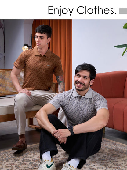 Vol No 31 Traptees Imported Jacquard Mens Tshirts Wholesale Price