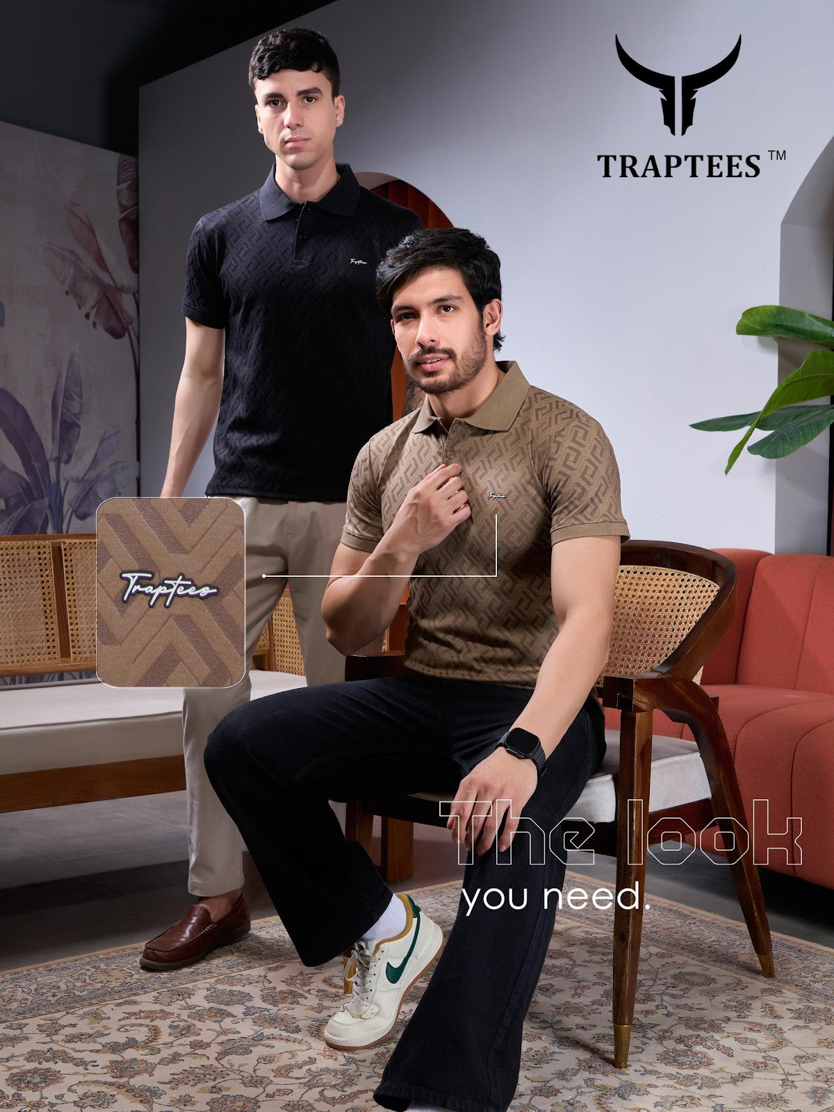 Vol No 31 Traptees Imported Jacquard Mens Tshirts Wholesale Price