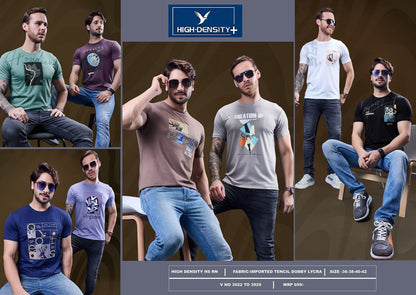 Vol No 3922-3929 High Density Tencil Lycra Mens Tshirts Manufacturer India