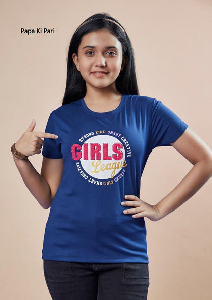 Vol No 453 Papa Ki Pari Imported Girls Tshirt Wholesale Rate