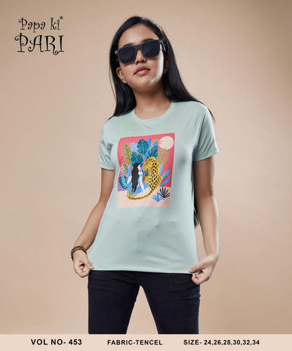 Vol No 453 Papa Ki Pari Imported Girls Tshirt Wholesale Rate