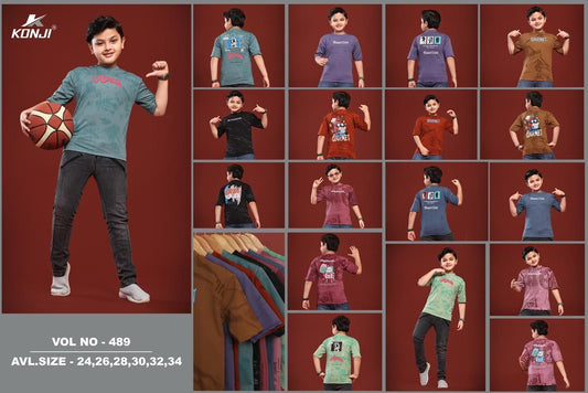 Vol No 489 Konji Boys Tshirt Manufacturer India