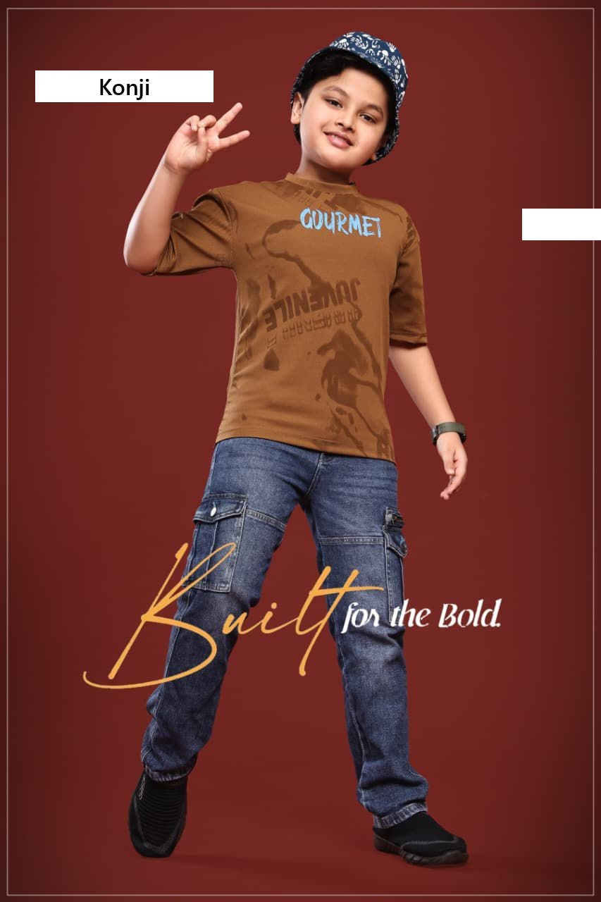 Vol No 489 Konji Boys Tshirt Manufacturer India