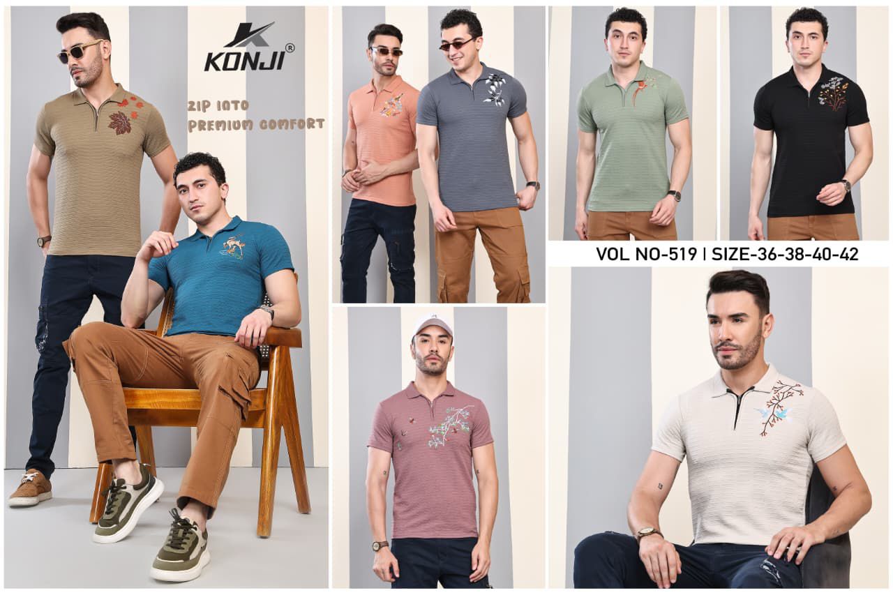 Vol No 519 Konji Mens Tshirts Exporter India
