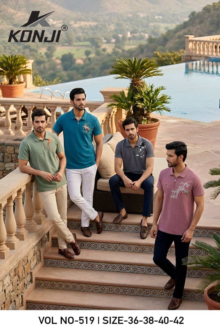 Vol No 519 Konji Mens Tshirts Exporter India
