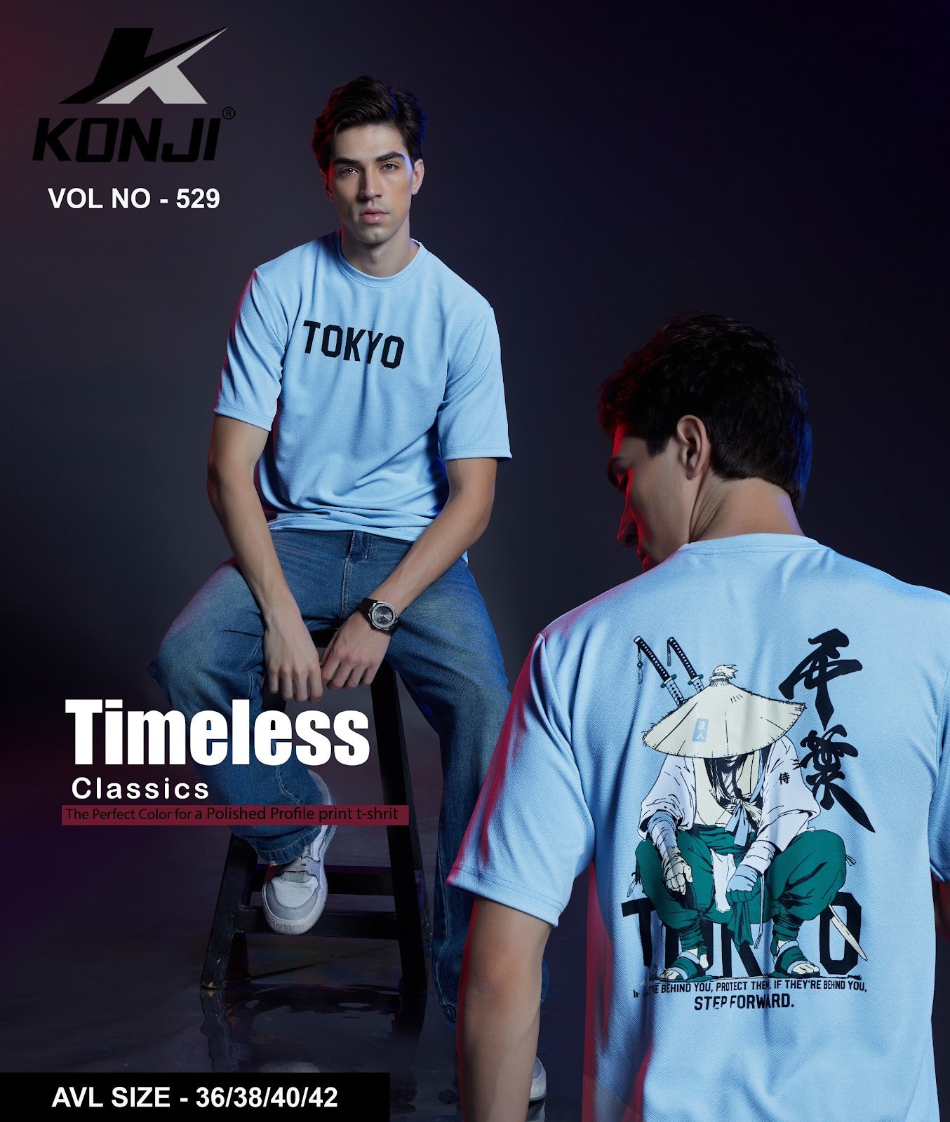 Vol No 529 Konji Crape Mens Tshirts Manufacturer Ahmedabad