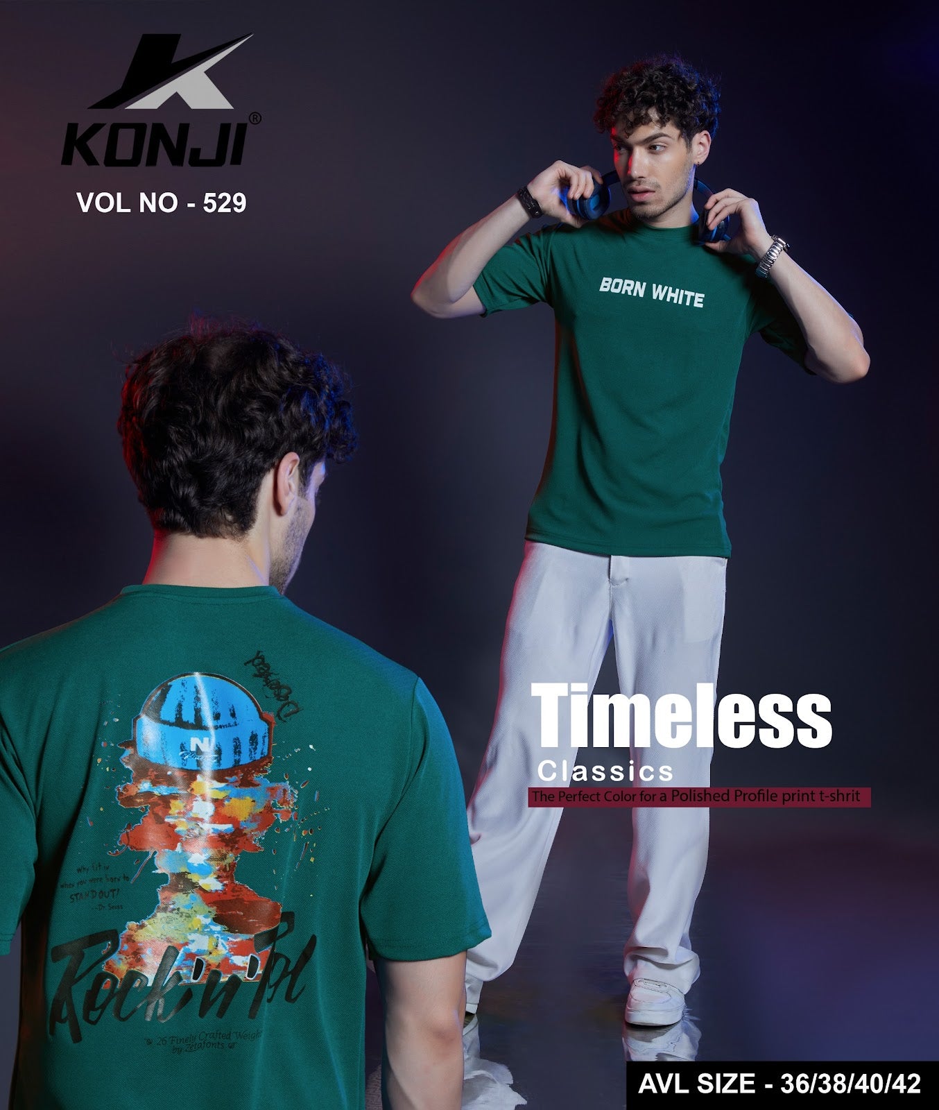 Vol No 529 Konji Crape Mens Tshirts Manufacturer Ahmedabad