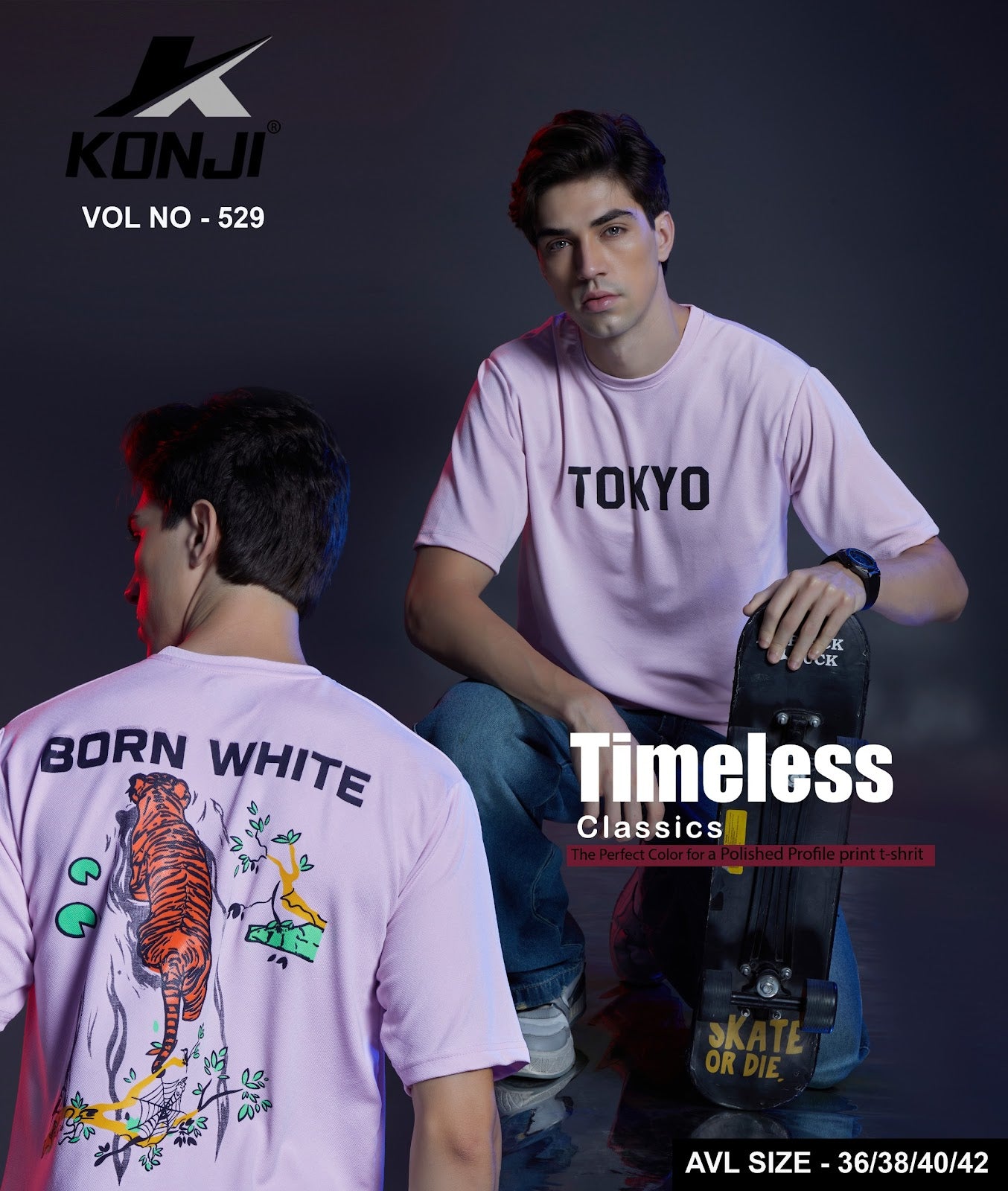 Vol No 529 Konji Crape Mens Tshirts Manufacturer Ahmedabad