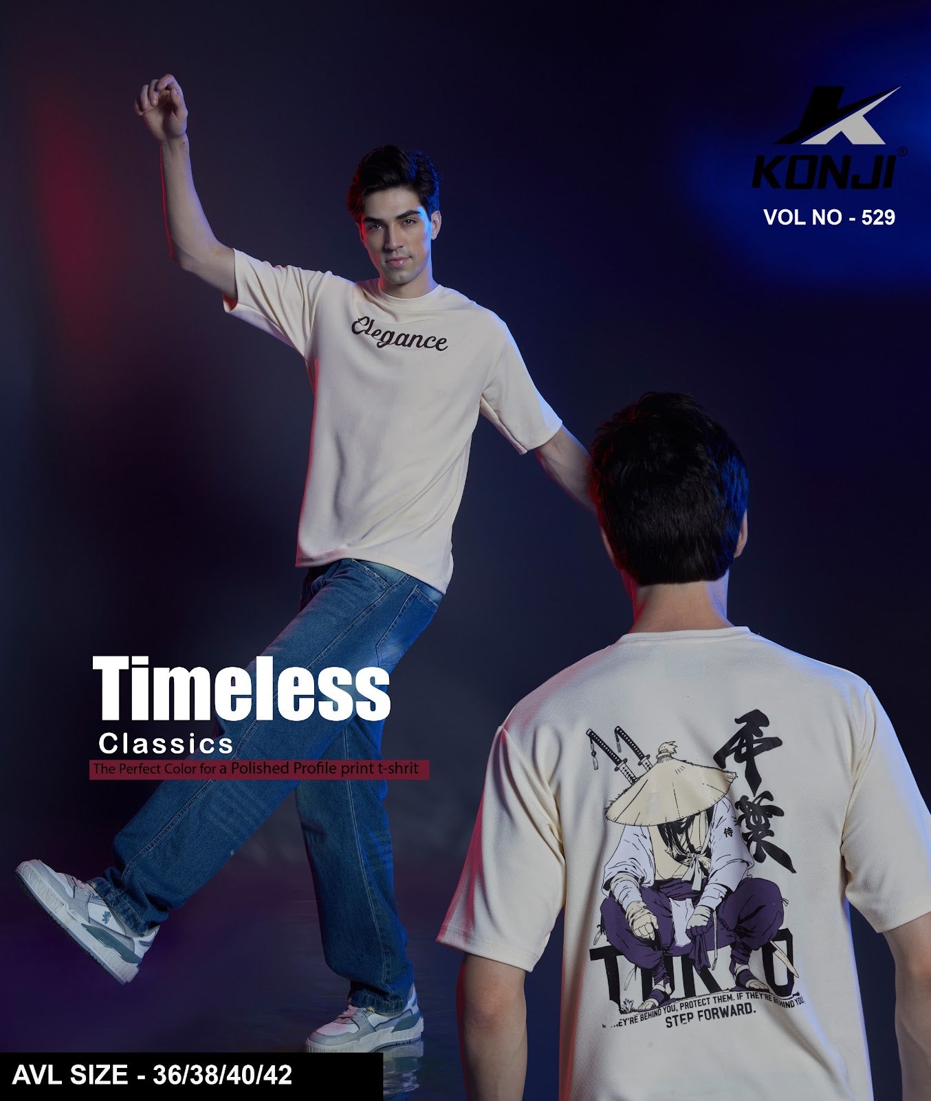 Vol No 529 Konji Crape Mens Tshirts Manufacturer Ahmedabad