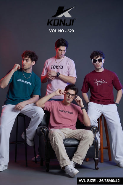 Vol No 529 Konji Crape Mens Tshirts Manufacturer Ahmedabad