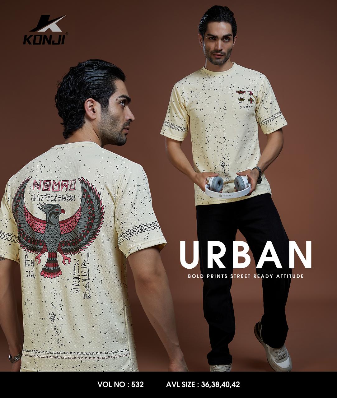 Vol No 532 Konji Crepe Mens Tshirts Wholesaler Ahmedabad