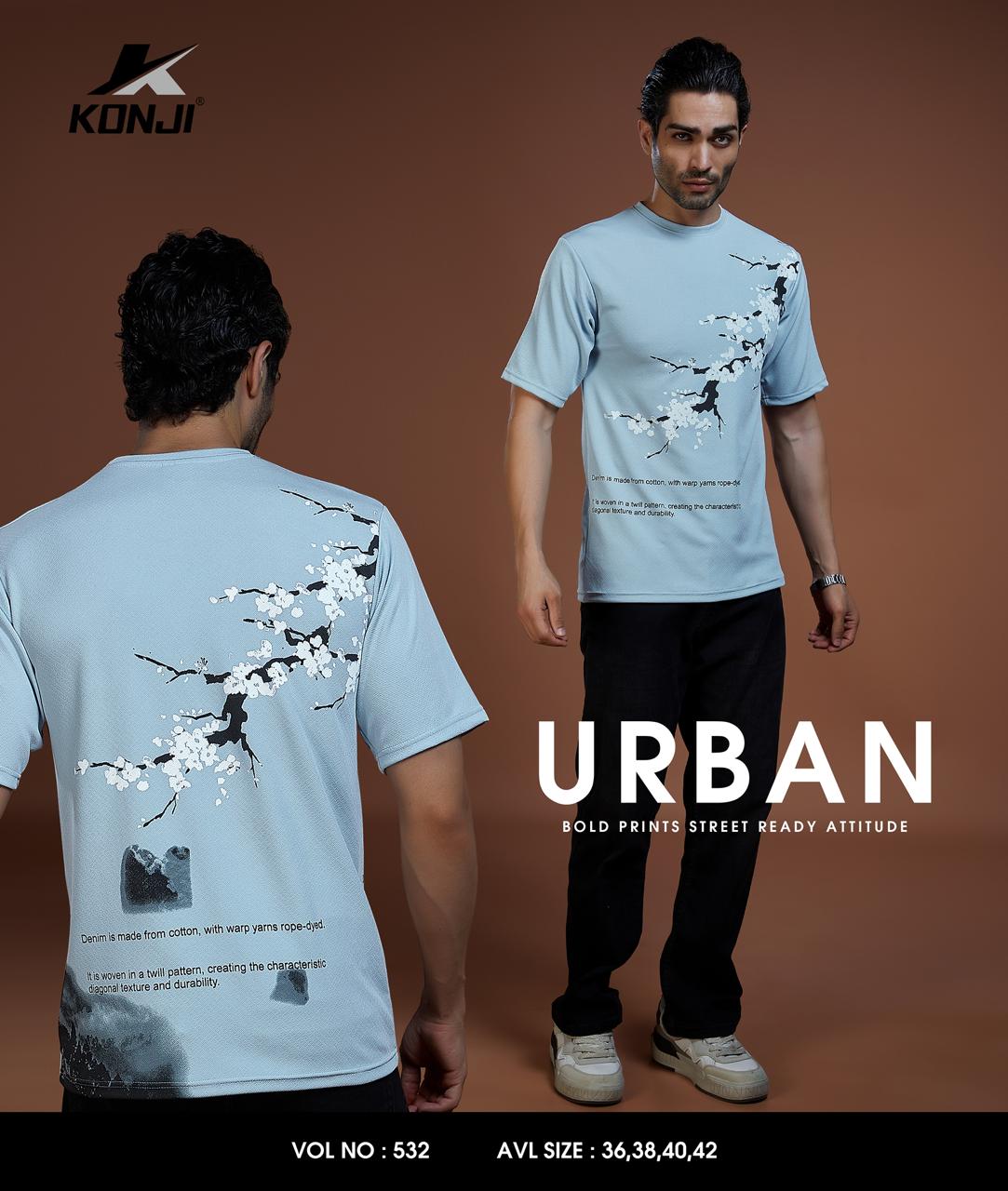 Vol No 532 Konji Crepe Mens Tshirts Wholesaler Ahmedabad