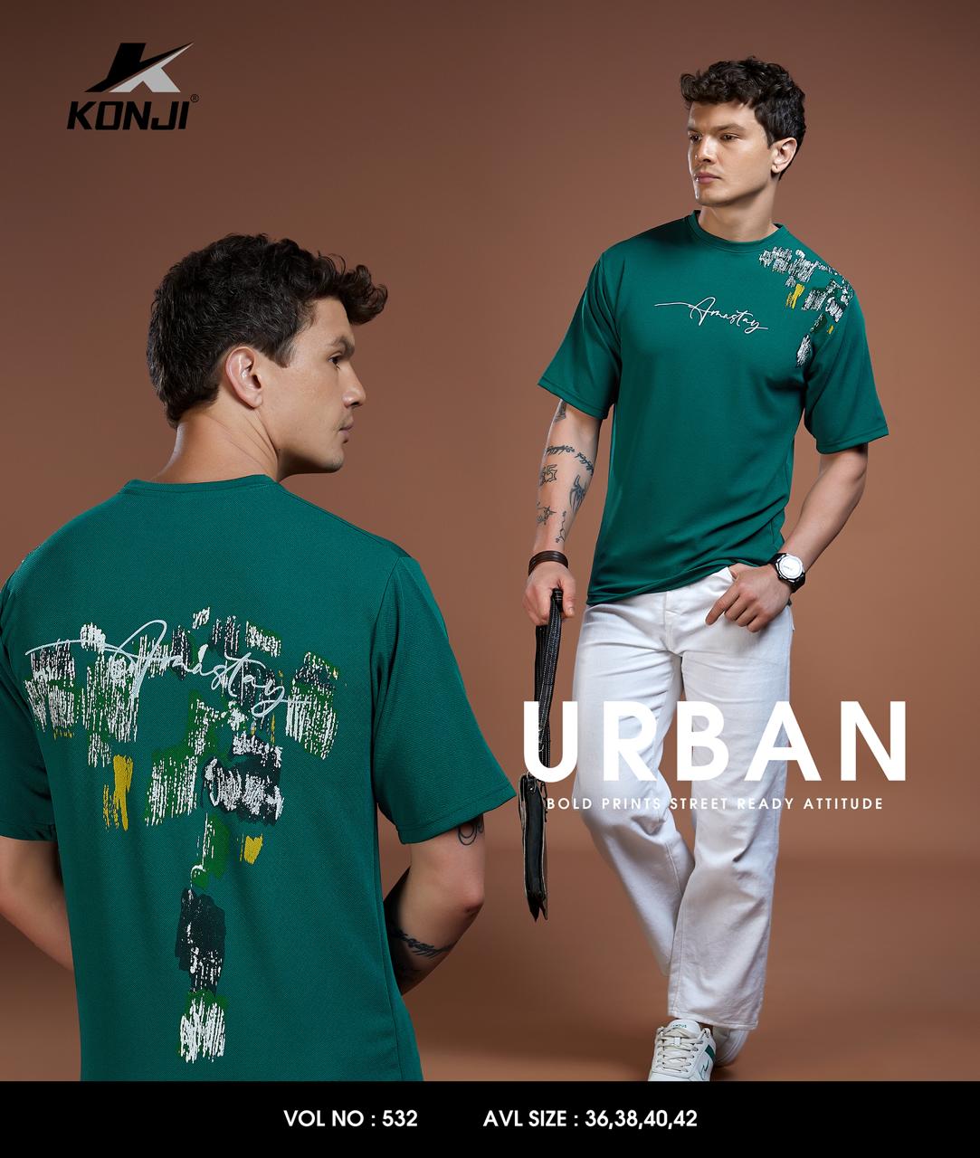 Vol No 532 Konji Crepe Mens Tshirts Wholesaler Ahmedabad