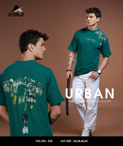 Vol No 532 Konji Crepe Mens Tshirts Wholesaler Ahmedabad