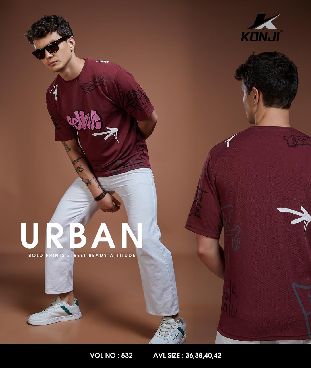 Vol No 532 Konji Crepe Mens Tshirts Wholesaler Ahmedabad