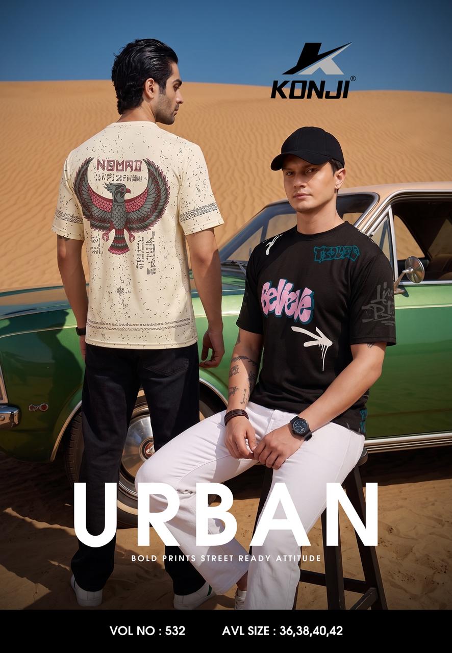 Vol No 532 Konji Crepe Mens Tshirts Wholesaler Ahmedabad