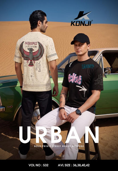 Vol No 532 Konji Crepe Mens Tshirts Wholesaler Ahmedabad
