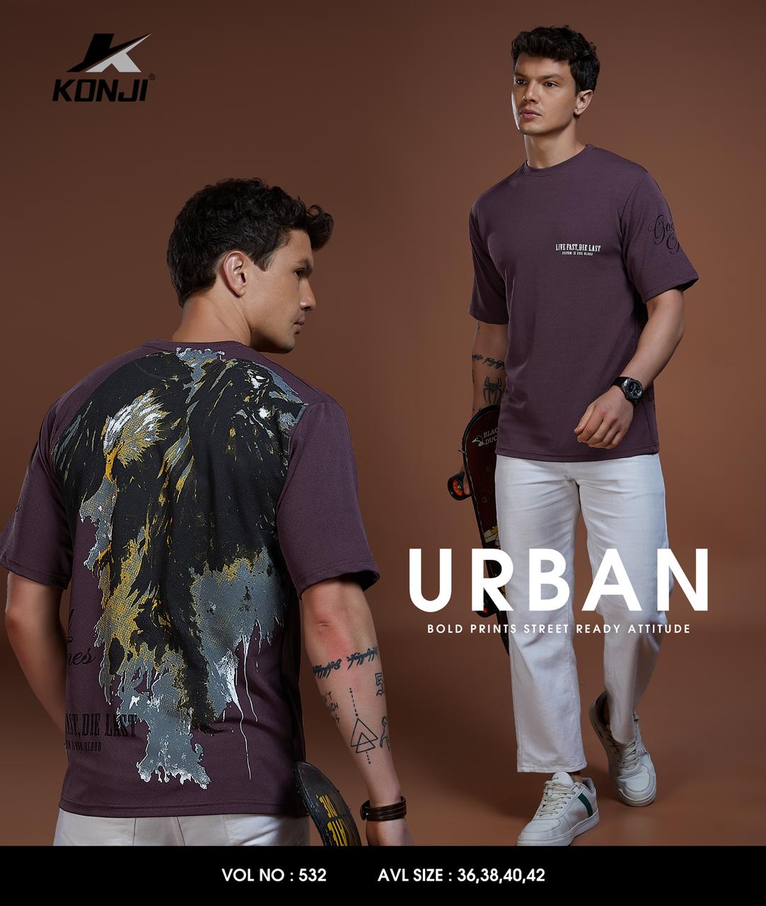 Vol No 532 Konji Crepe Mens Tshirts Wholesaler Ahmedabad