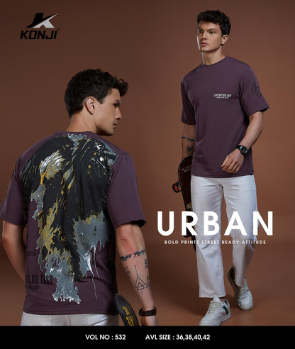 Vol No 532 Konji Crepe Mens Tshirts Wholesaler Ahmedabad