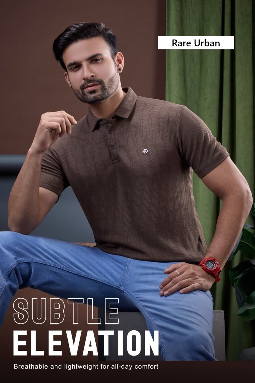 Vol No 6070 Rare Urban Jacquard Knit Mens Tshirts Exporter India