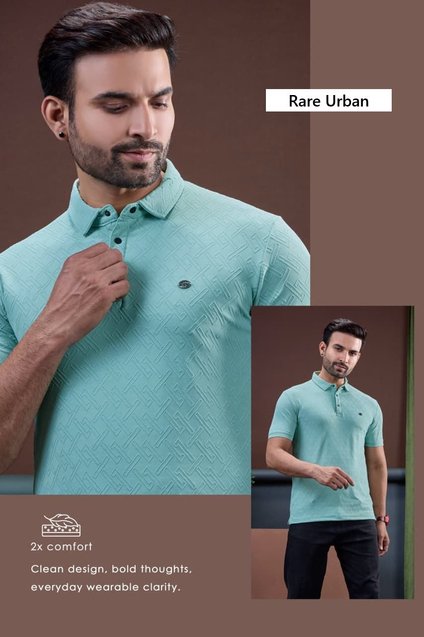 Vol No 6070 Rare Urban Jacquard Knit Mens Tshirts Exporter India