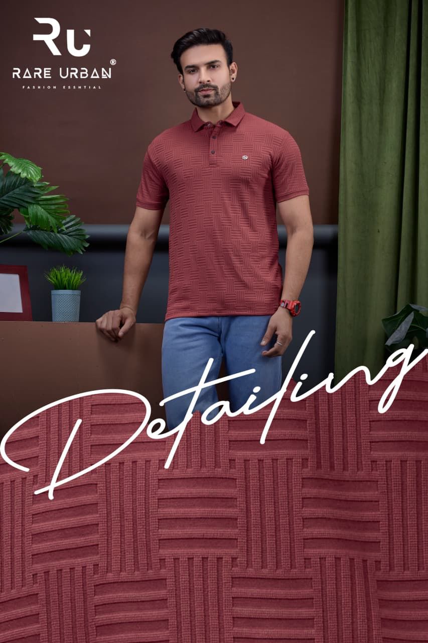 Vol No 6070 Rare Urban Jacquard Knit Mens Tshirts Exporter India