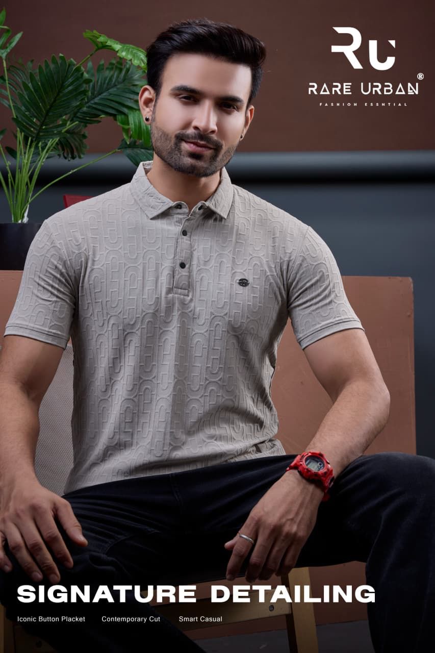 Vol No 6070 Rare Urban Jacquard Knit Mens Tshirts Exporter India