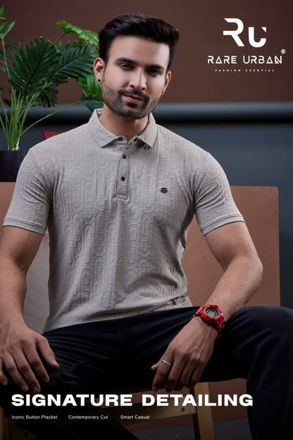 Vol No 6070 Rare Urban Jacquard Knit Mens Tshirts Exporter India