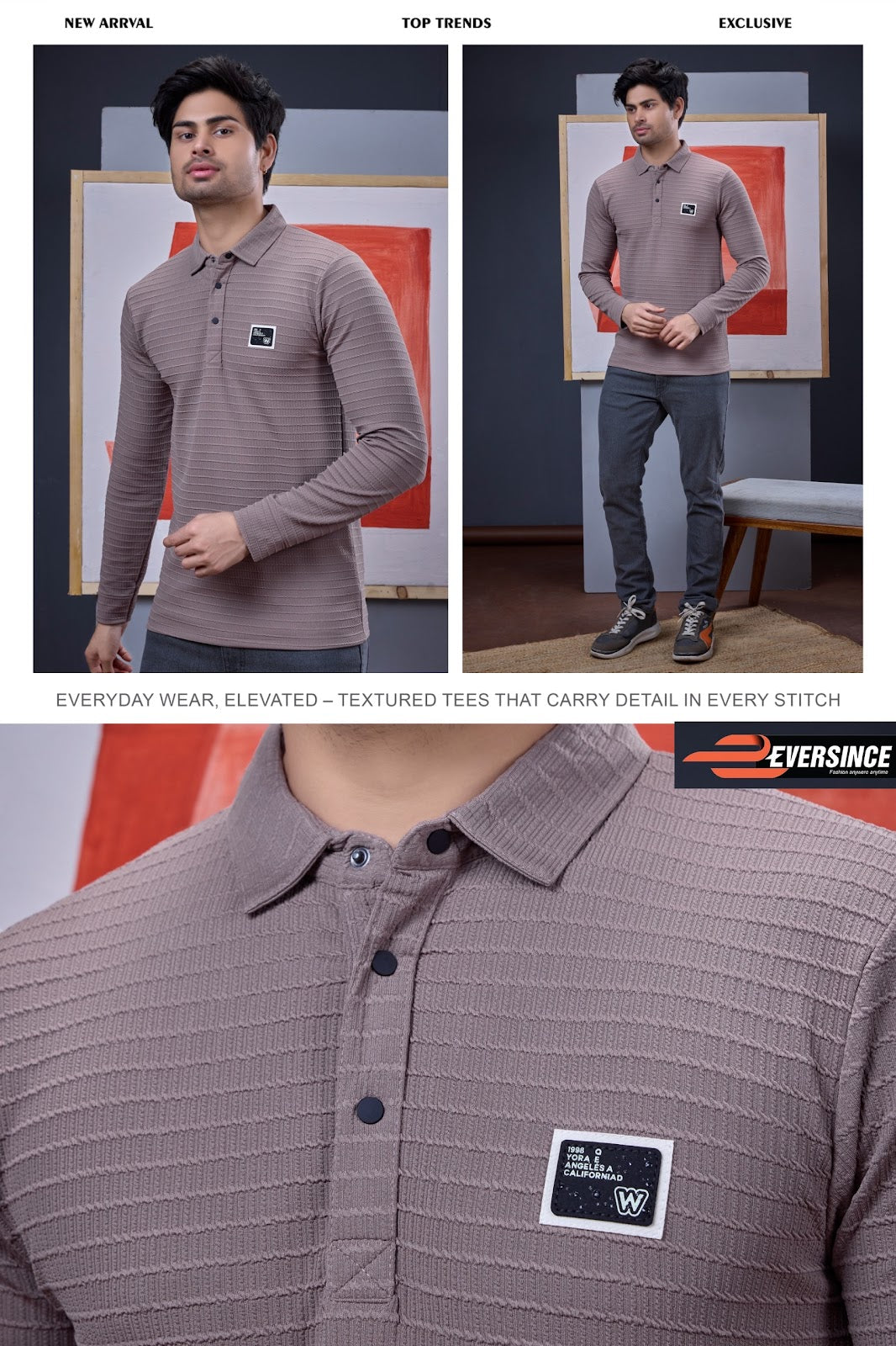 Vol No 6115 Eversince Jacquard Knit Mens Tshirts Supplier India