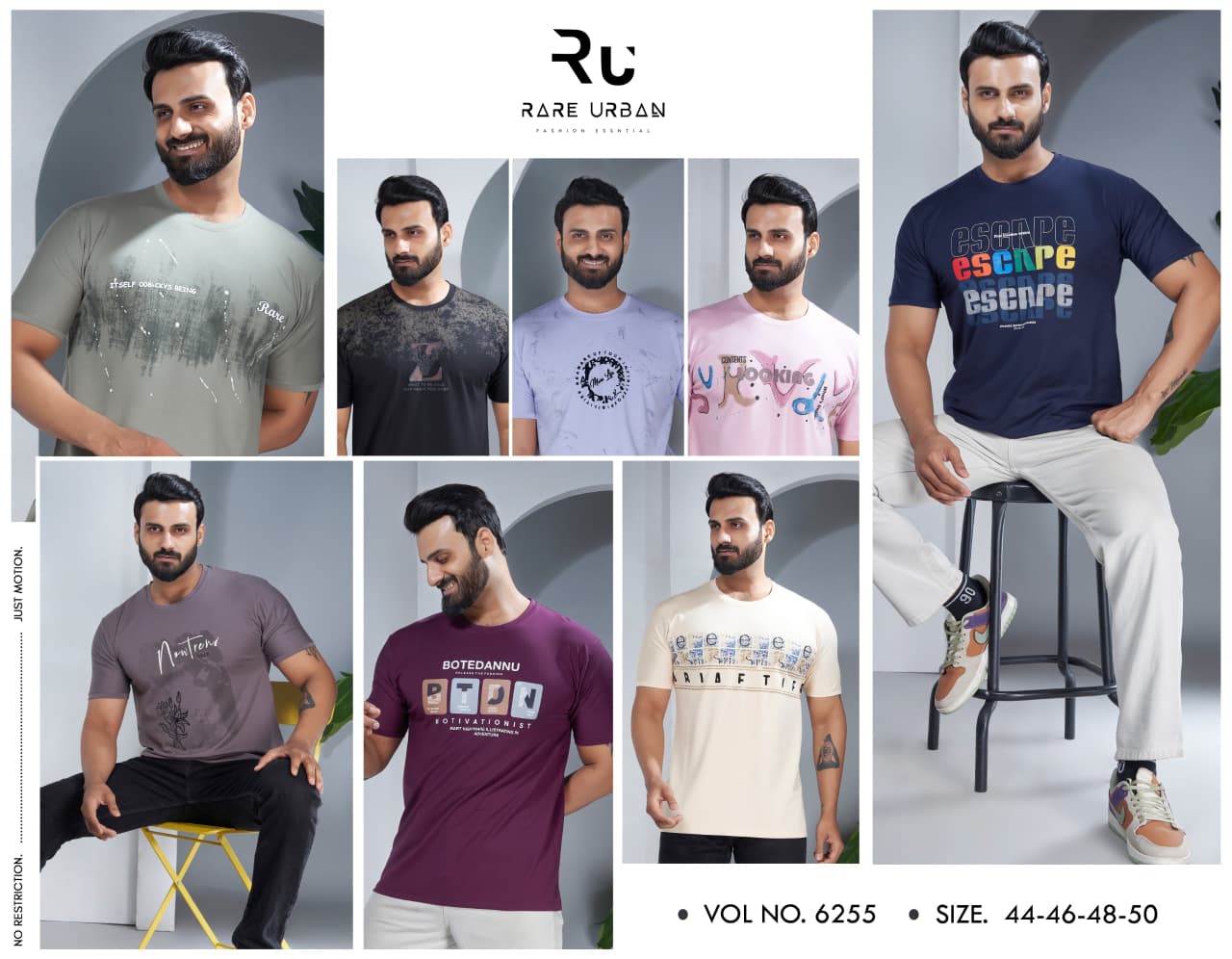 Vol No 6255 Rare Urban Tencil Lycra Mens Tshirts Wholesale