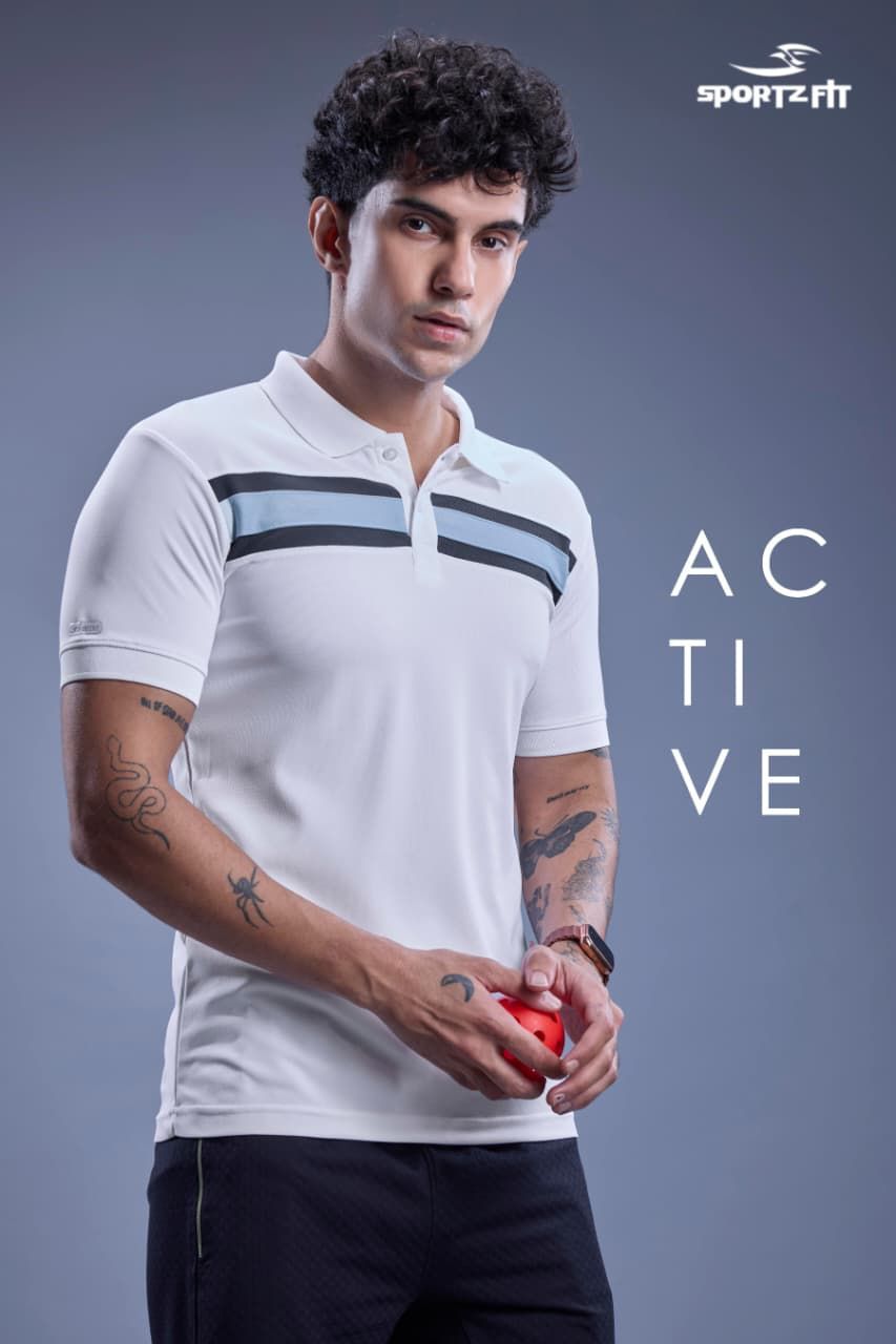 Vol No 6675 Sportz Fit Airtex Mens Tshirts Exporter Gujarat