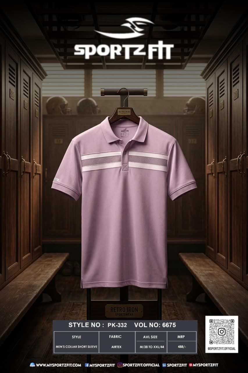 Vol No 6675 Sportz Fit Airtex Mens Tshirts Exporter Gujarat